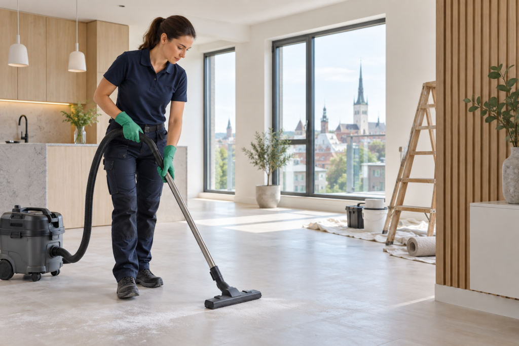 Professional post renovation cleaning in Tallinn